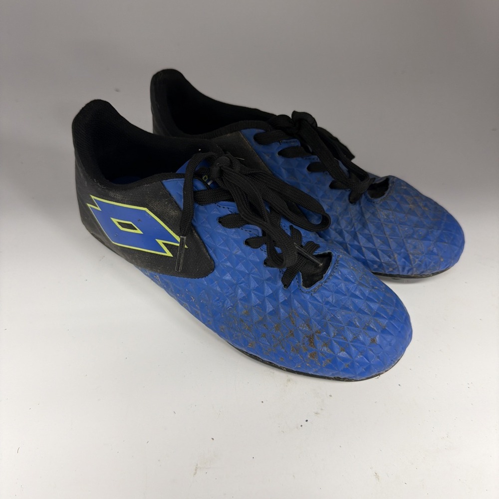 Lotto Forza Elite 2 JR Kids Soccer Cleats Size 3 Blue Black All Man Made